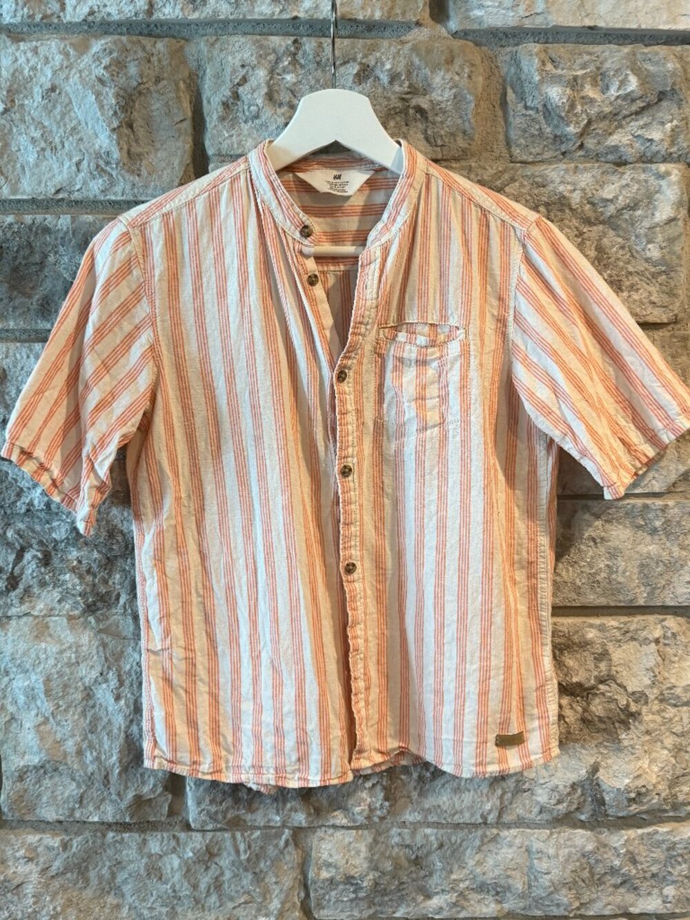 Kids Short-sleeved Summer Shirt - Size: US 10